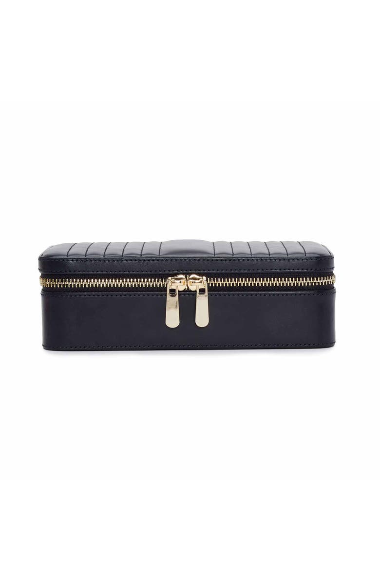WOLF Maria Medium Zip Jewelry Case, Main, color, Navy
