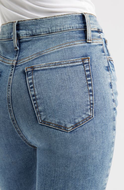 Frame Le Sleek High Waist Ankle Straight Leg Jeans In Blue