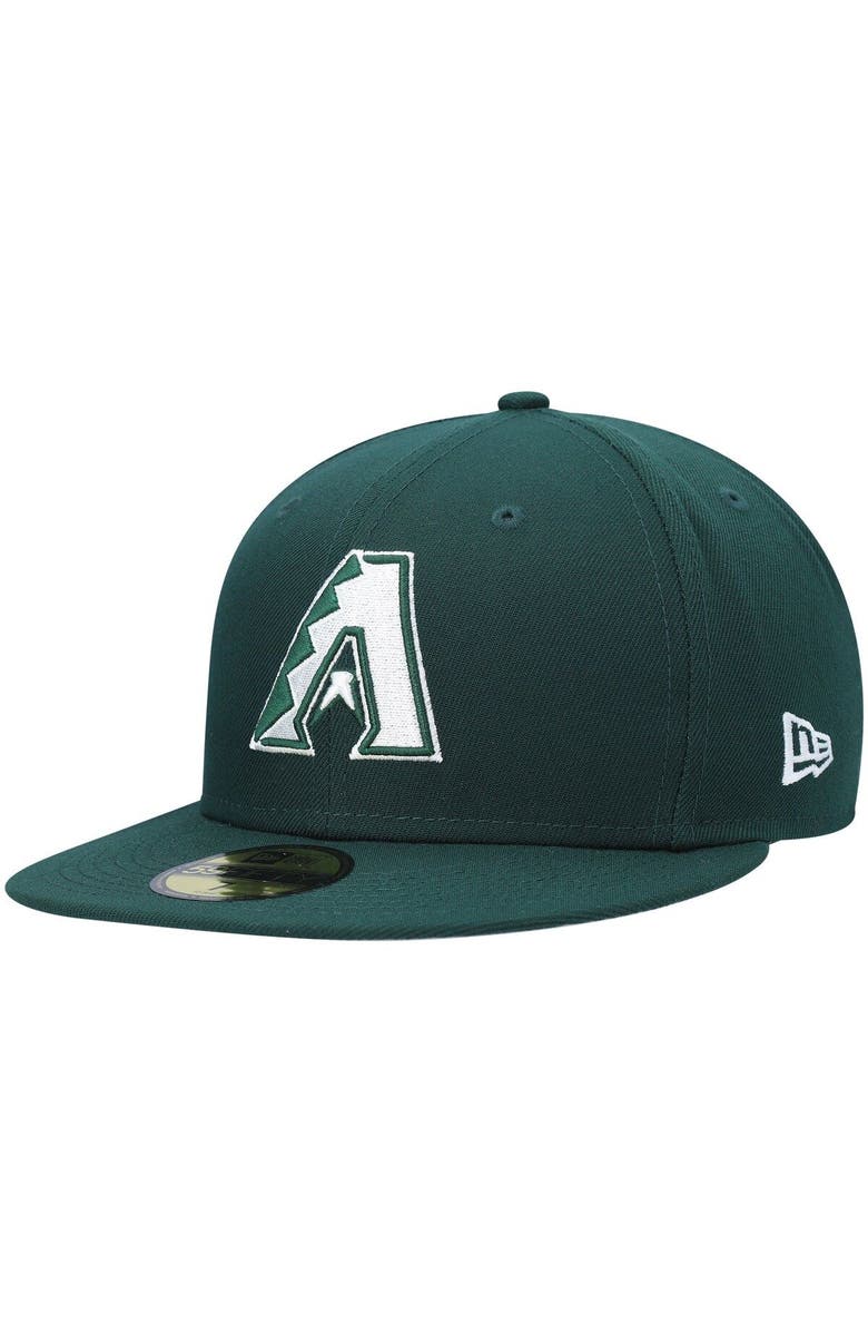 New Era Men's New Era Green Arizona Diamondbacks White Logo 59FIFTY Fitted Hat, Main, color, 