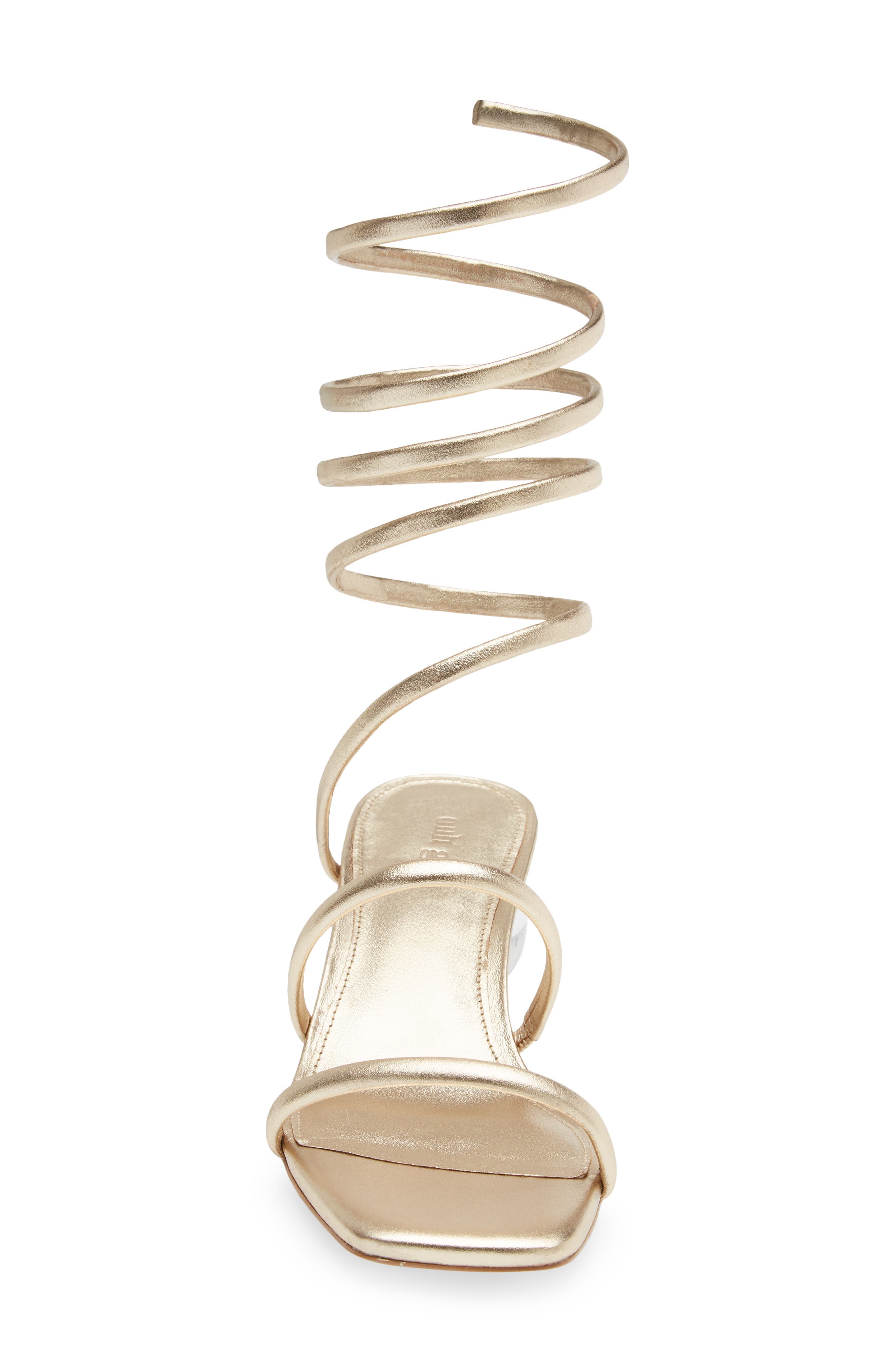 Cult Gaia Freya Ankle Wrap Sandal, Alternate, color, 