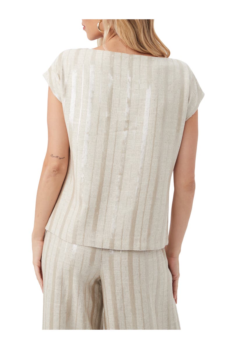 Trina Turk Sequin Striped Breene Top, Alternate, color, 