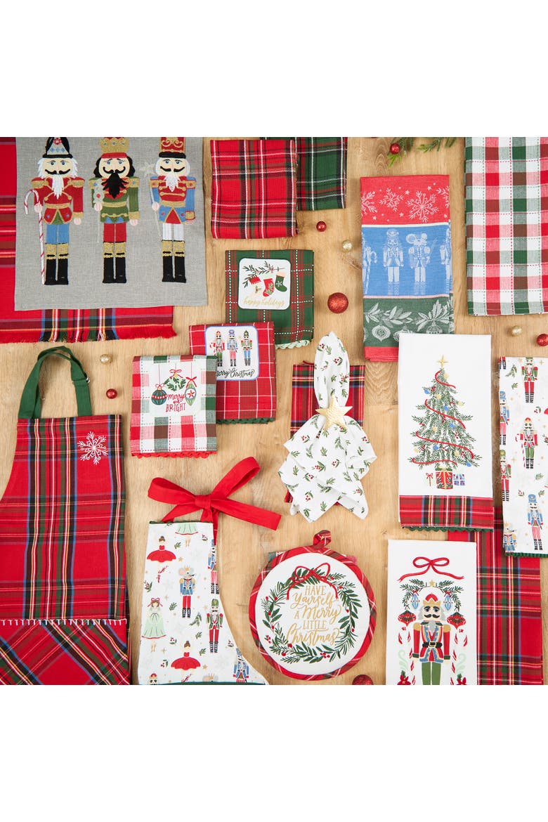 Christmas Dance Dishtowel Set of 2, Alternate, color, Christmas Dance