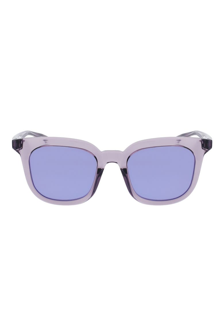 Myriad 52mm Mirrored Square Sunglasses, Main, color, DARK RAISIN/SUPER VIOLET