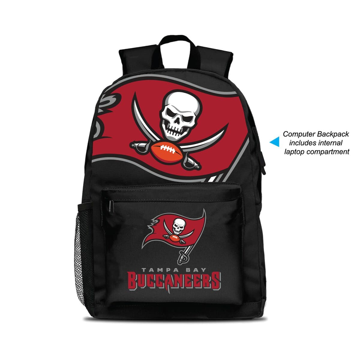 MOJO Tampa Bay Buccaneers MOJO Large Logo Fan Backpack, Main, color, Black