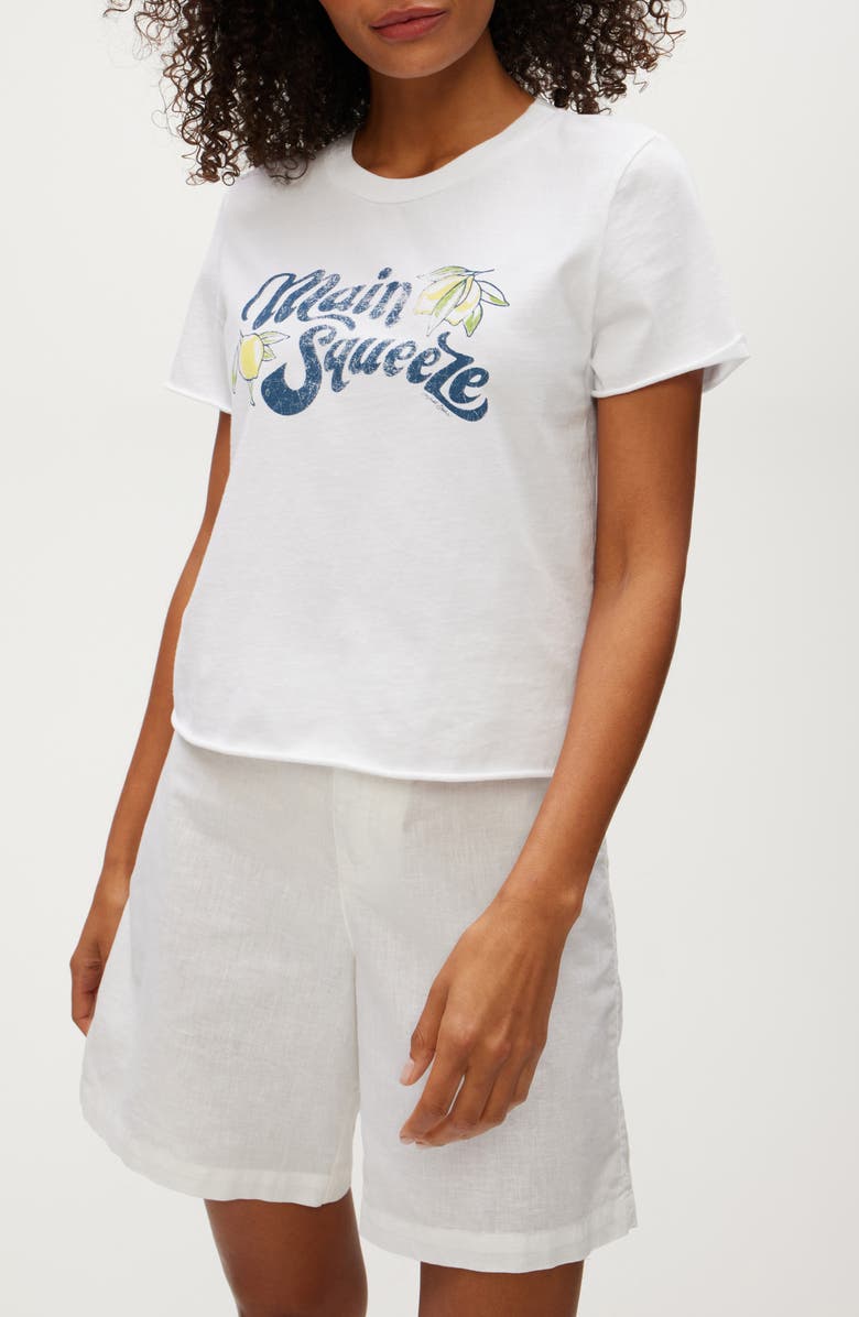 Michael Stars Main Squeeze Graphic T-Shirt, Alternate, color, White