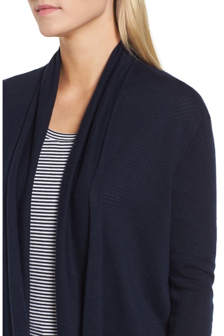 Cashmere Blend Cardigan, Alternate, color, NAVY NIGHT