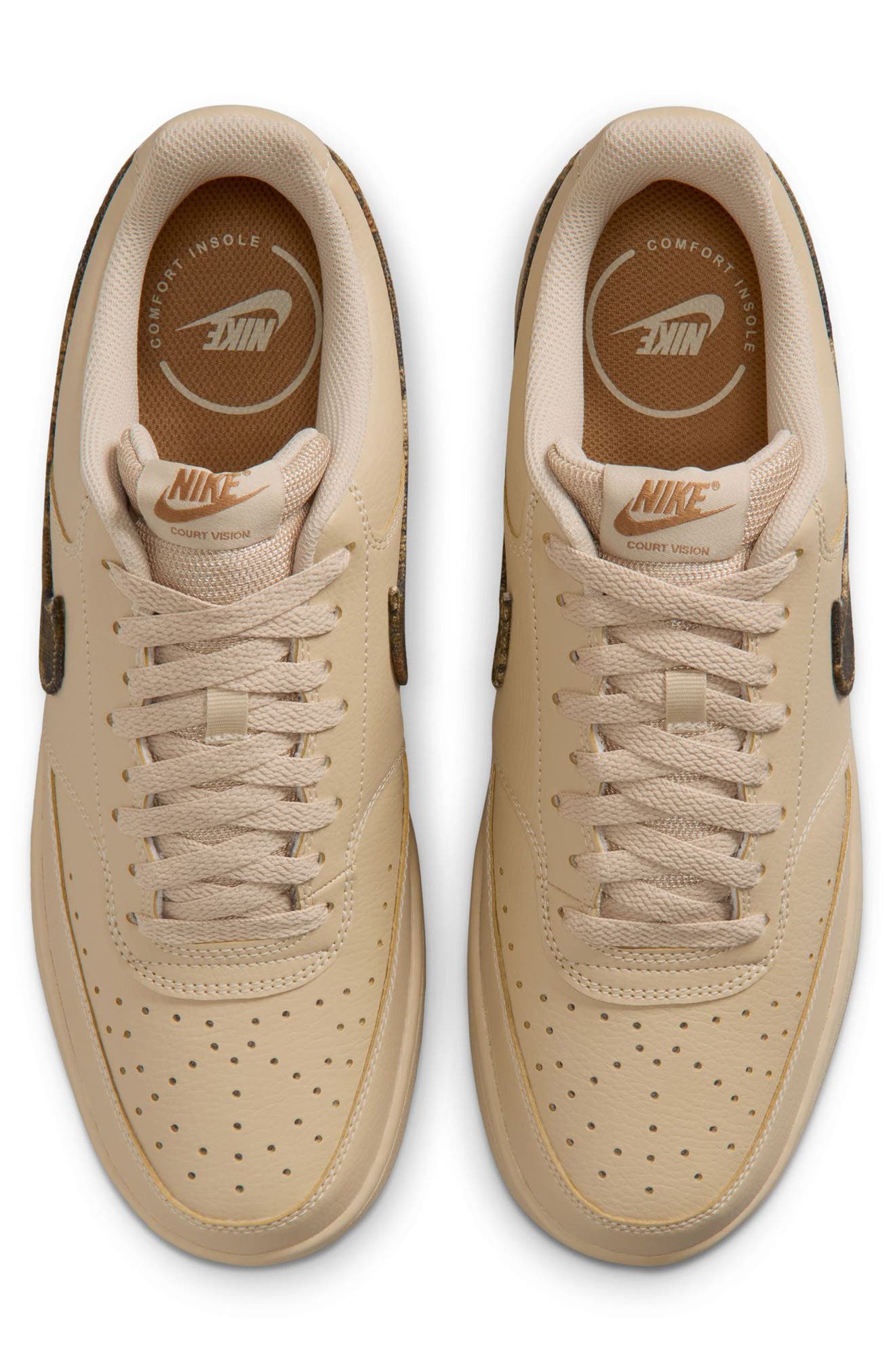 Court Vision Low Sneaker, Alternate, color, RATTAN/ MINK BROWN