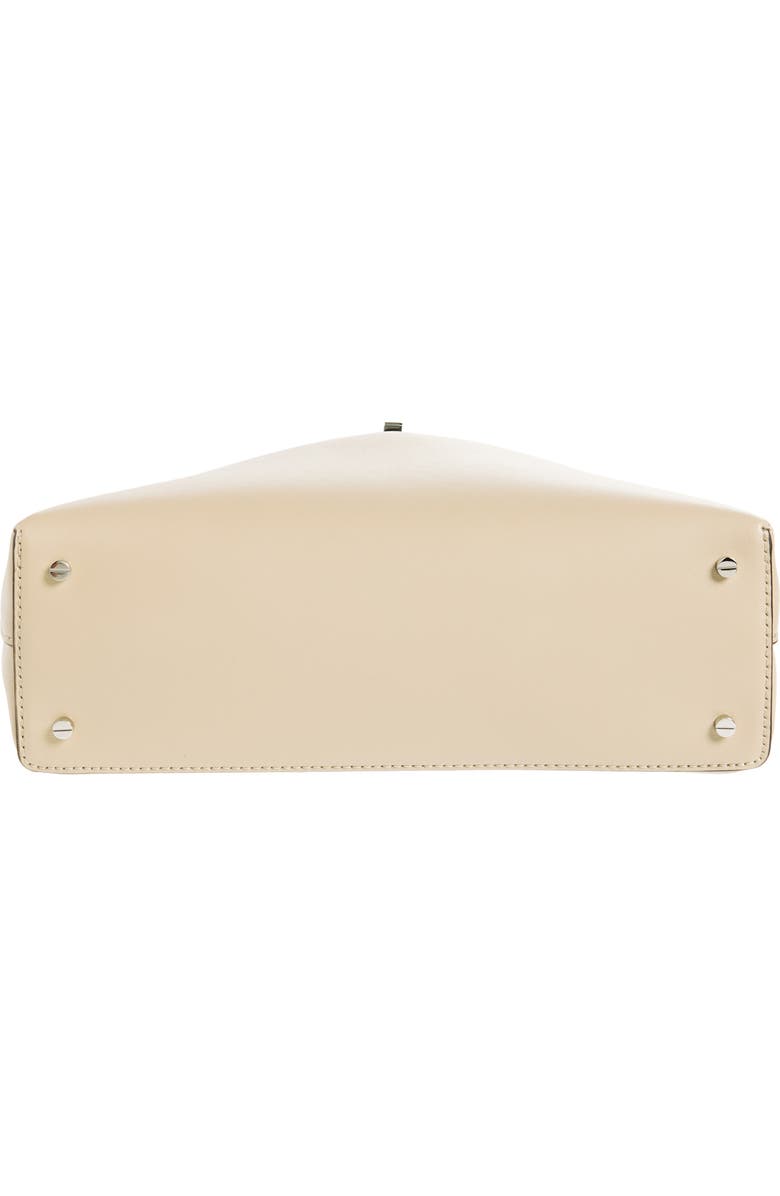 TOTEME Palmellata T-Lock Leather Clutch Crossbody, Alternate, color, Fawn