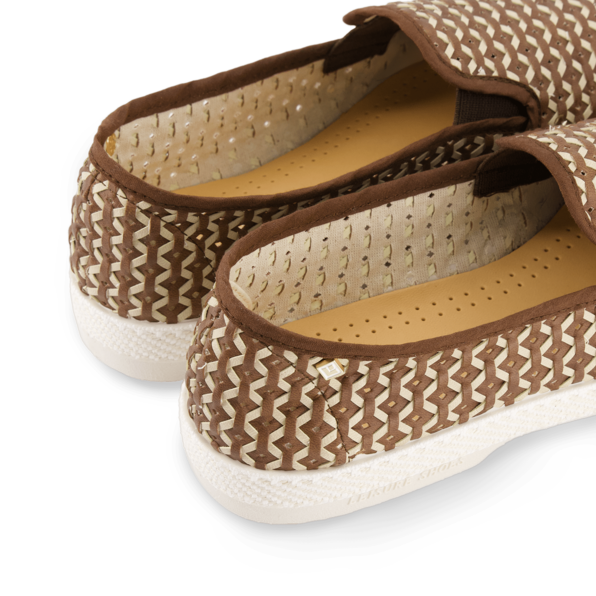 Rivieras Classic Woven Leatherette Slip-On Loafer, Alternate, color, Brown
