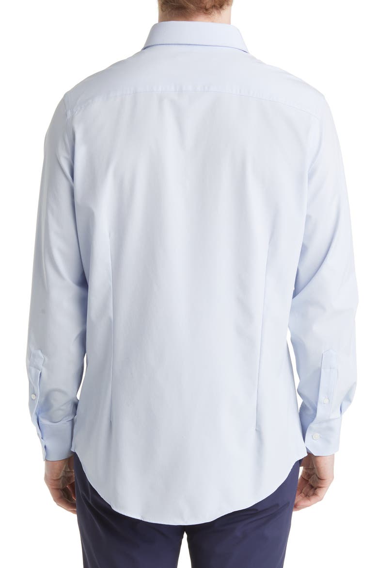 Leeward Trim Fit Solid Button-Up Shirt, Alternate, color, LIGHT BLUE SOLID