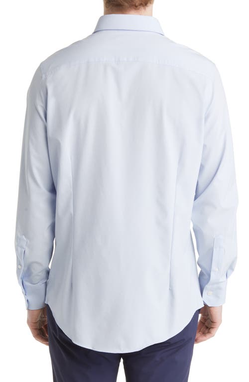 Mizzen + Main Mizzen+main Leeward Trim Fit Solid Button-up Shirt In Blue