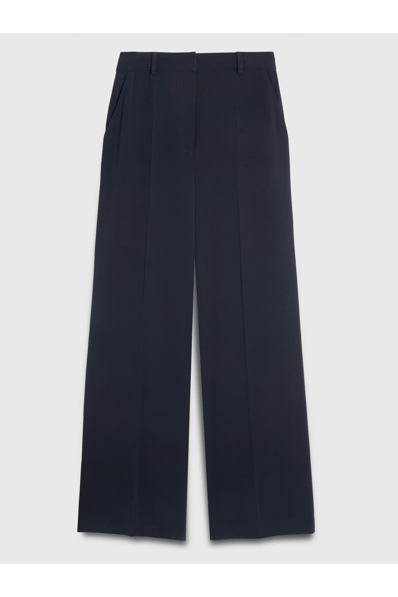 Adelaide Clever Crepe Wide Leg Trousers, Alternate, color, Navy