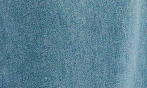 Free People Mad Love Long Sleeve Denim Midi Dress In Skyfall