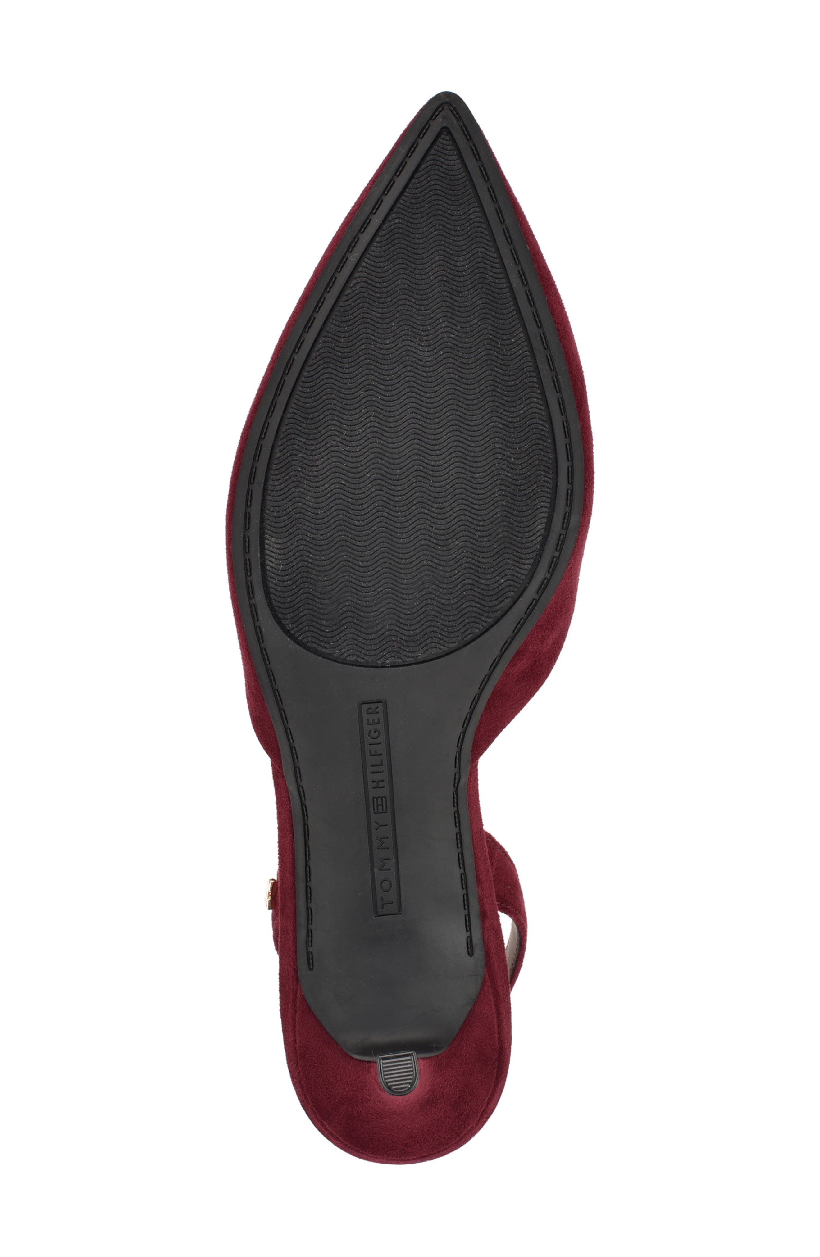 Tanna Slingback Pointed Toe Kitten Heel Pump, Alternate, color, DEEP BORDEAUX