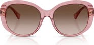 RALPH 56mm Gradient Round Sunglasses
