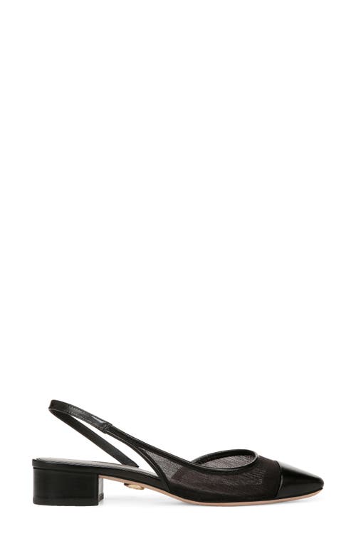 Veronica Beard Cecile Mesh Slingback Ballerina Flats In Black/black Fabric