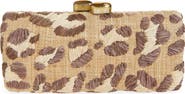 Pamela Munson Spotted Raffia Clutch