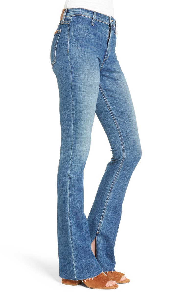 Joe's Micro Open Flare Raw Hem Jeans, Alternate, color, 