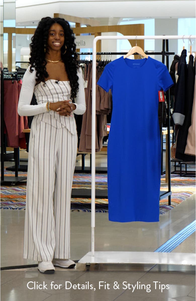 Ponte Crewneck Midi Dress, sales video thumbnail