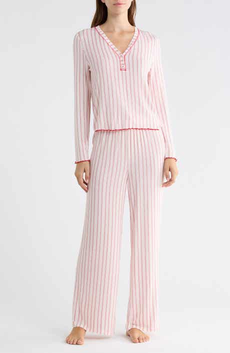 Laid Back Long Henley Pajamas