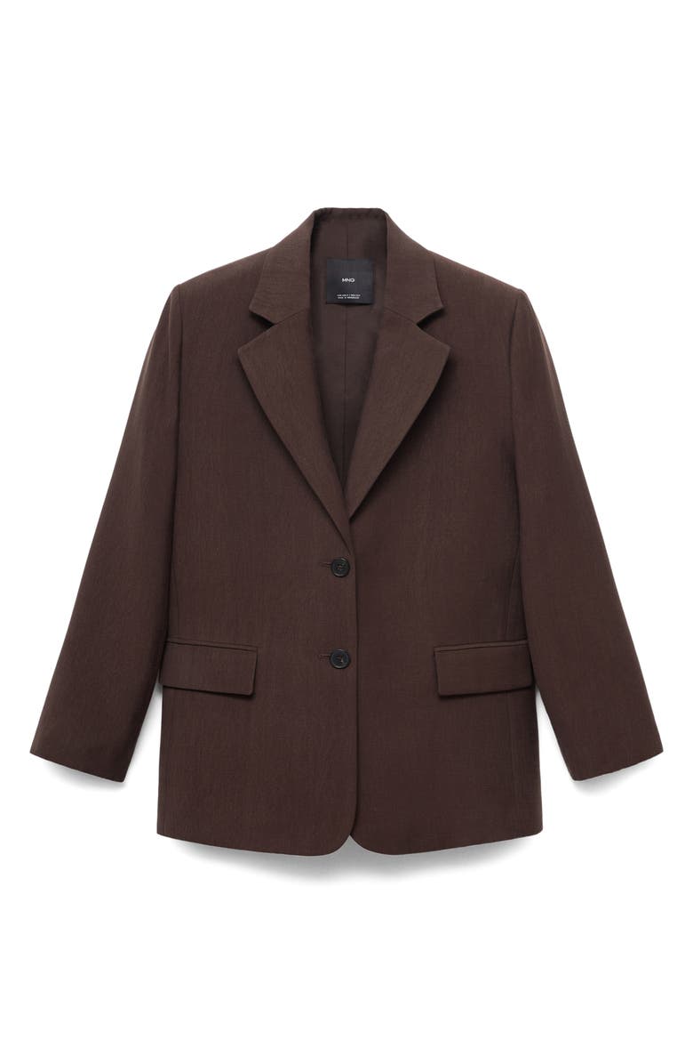 MANGO Suit Jacket, Alternate, color, Chocolate