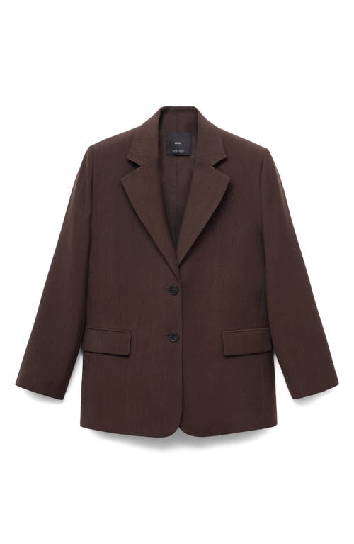 Mango Suit Jacket In Brown