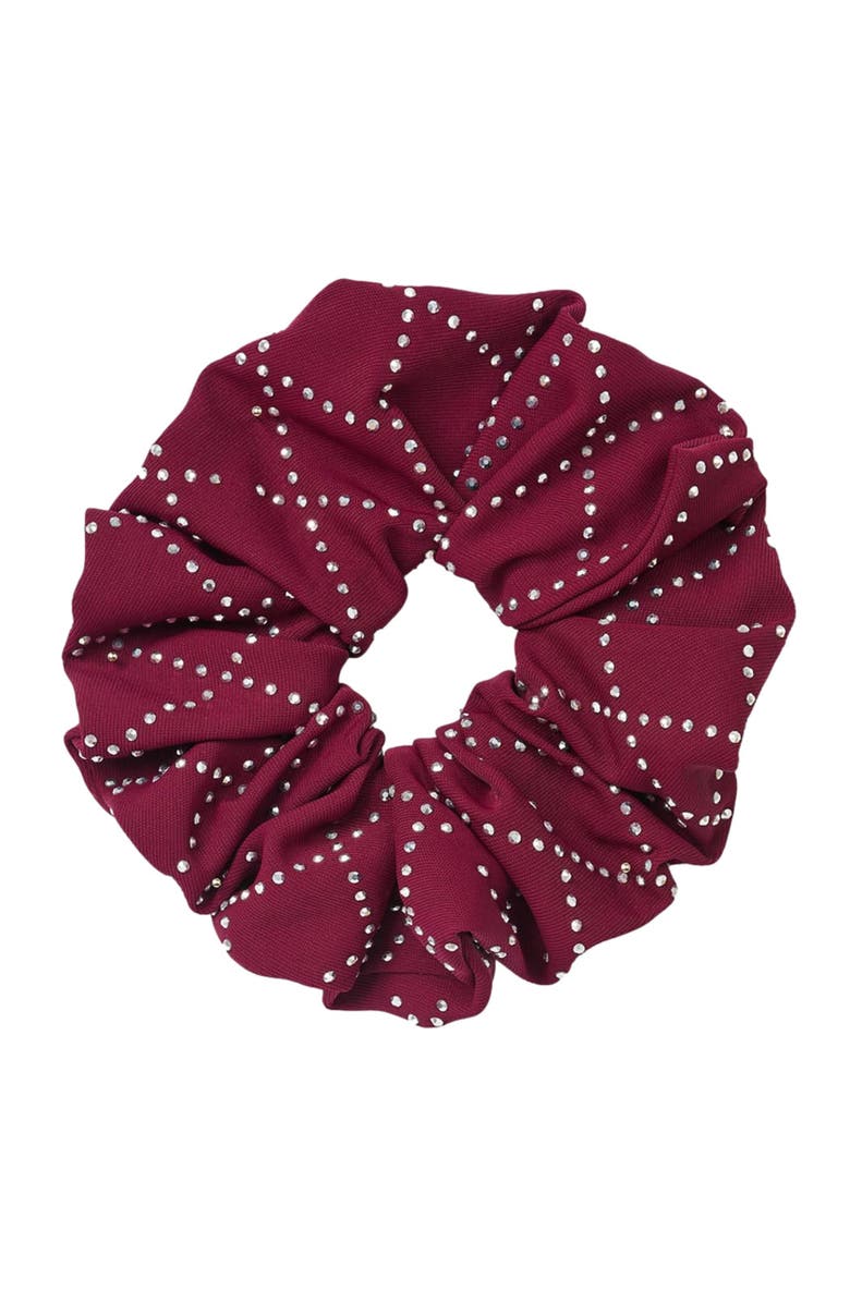 SANDRO Rhinestone scrunchie, Main, color, 