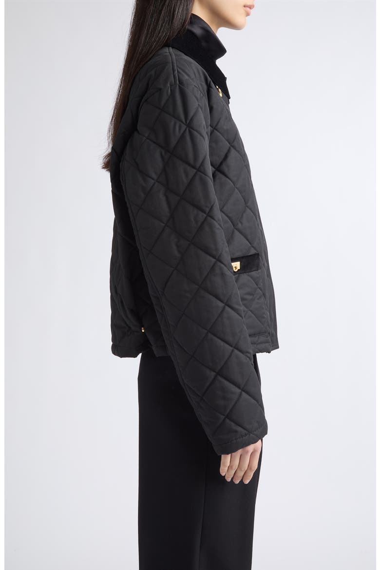 Quilted Blouson Jacket, Alternate, color, NERO