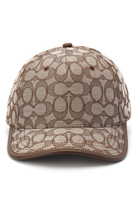 Signature C Logo Jacquard Baseball Cap