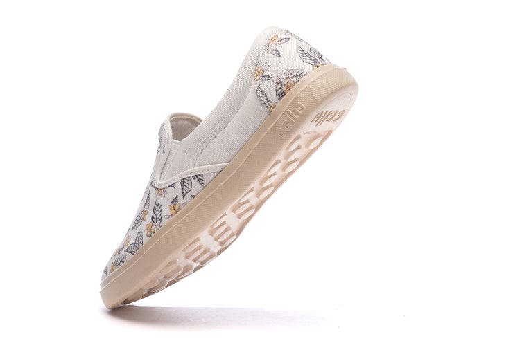 XpreSole Cody Waterproof Slip-On Sneaker, Alternate, color, White Coffee Flowers