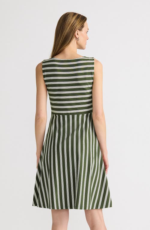 LANDS' END LANDS' END COTTON MODAL BOATNECK TWIST DRESS