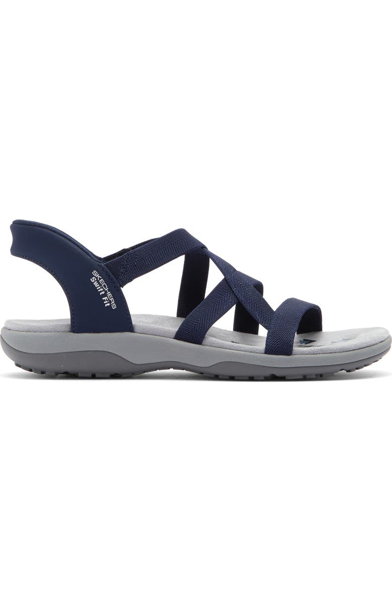 SKECHERS Reggae Slim Swift-Fit Sandal, Alternate, color, Navy
