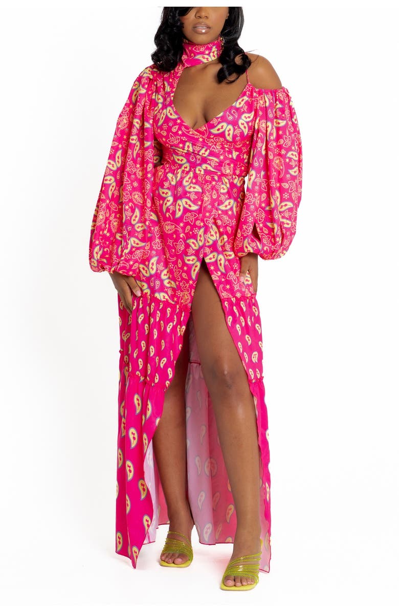 Bohn Jsell Persephone Wrap Dress, Main, color, 650