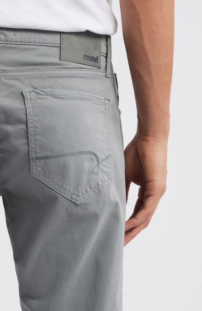 Mavi Jeans Zach Straight Leg Casual Stretch Twill Pants, Alternate, color, Ultimate Grey Casual Twill