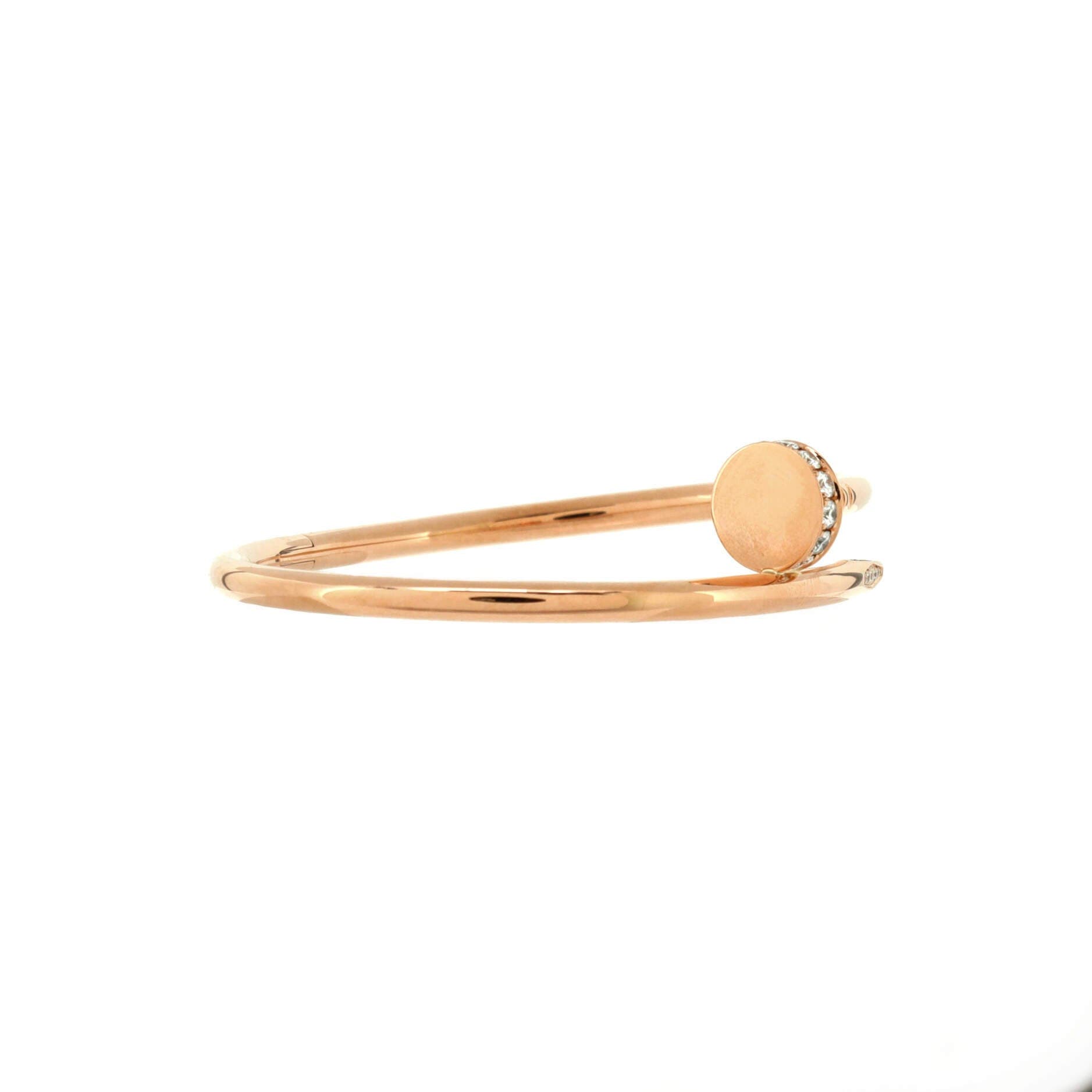 Juste un Clou Bracelet 18K Rose Gold with Diamonds Classic, Alternate, color, Metallic Gold