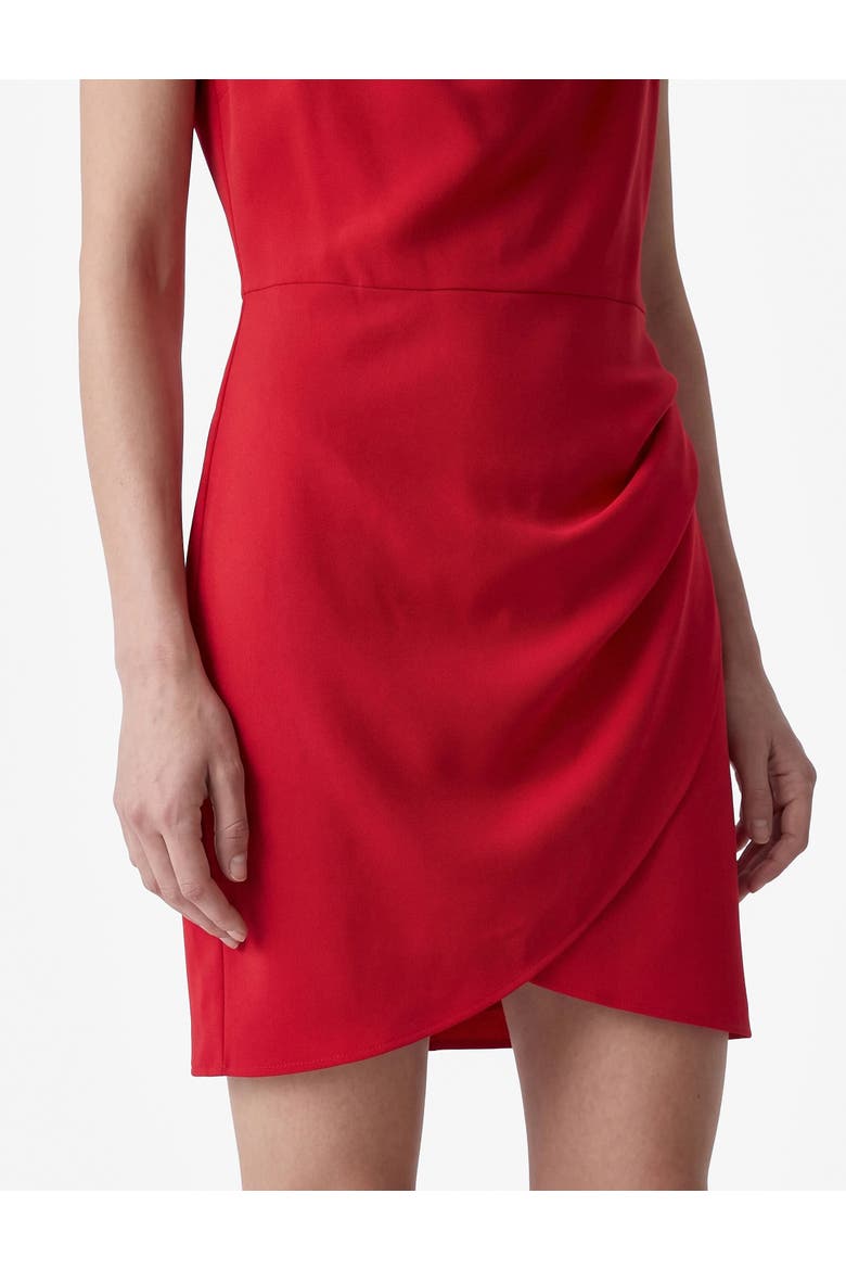 Sleeveless Cowl Neck Draped Mini Dress, Alternate, color, RED