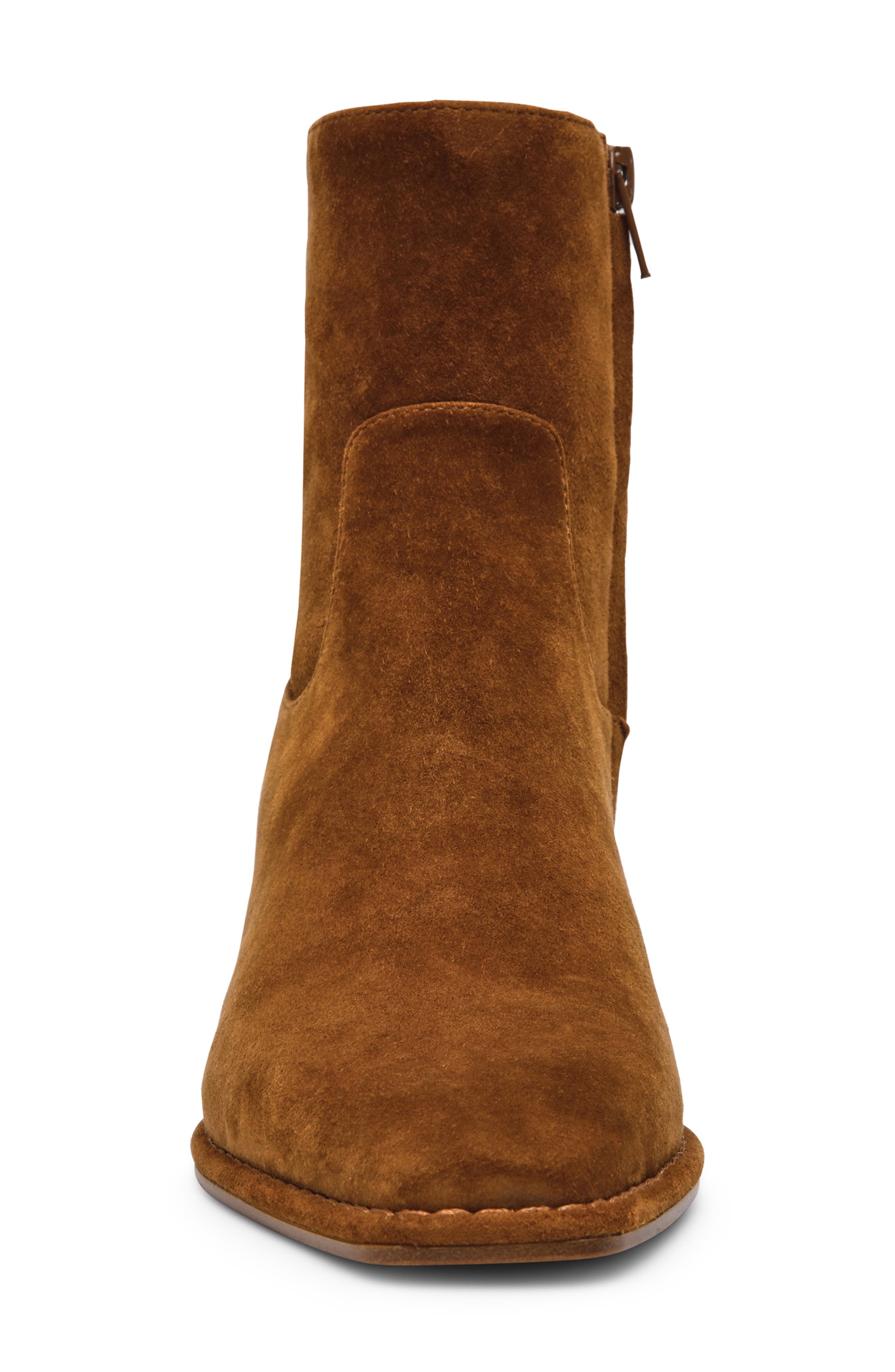 Define Block Heel Bootie, Alternate, color, CHESTNUT SUEDE
