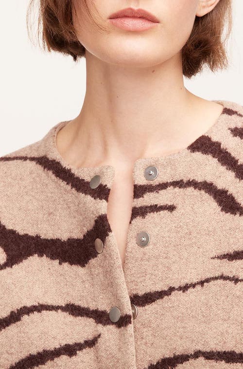 REBECCA TAYLOR REBECCA TAYLOR ZEBRA JACQUARD CROPPED JACKET 
