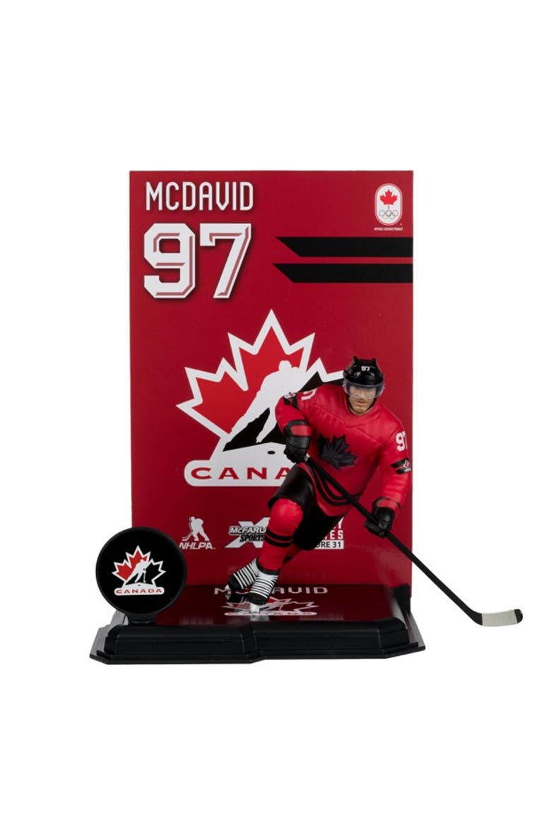 Connor McDavid (Team Canada) Olympics 7" Posed Figure McFarlane's SportsPicks, Main, color, Multi-Color