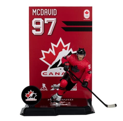 Connor McDavid (Team Canada) Olympics 7" Posed Figure McFarlane's SportsPicks