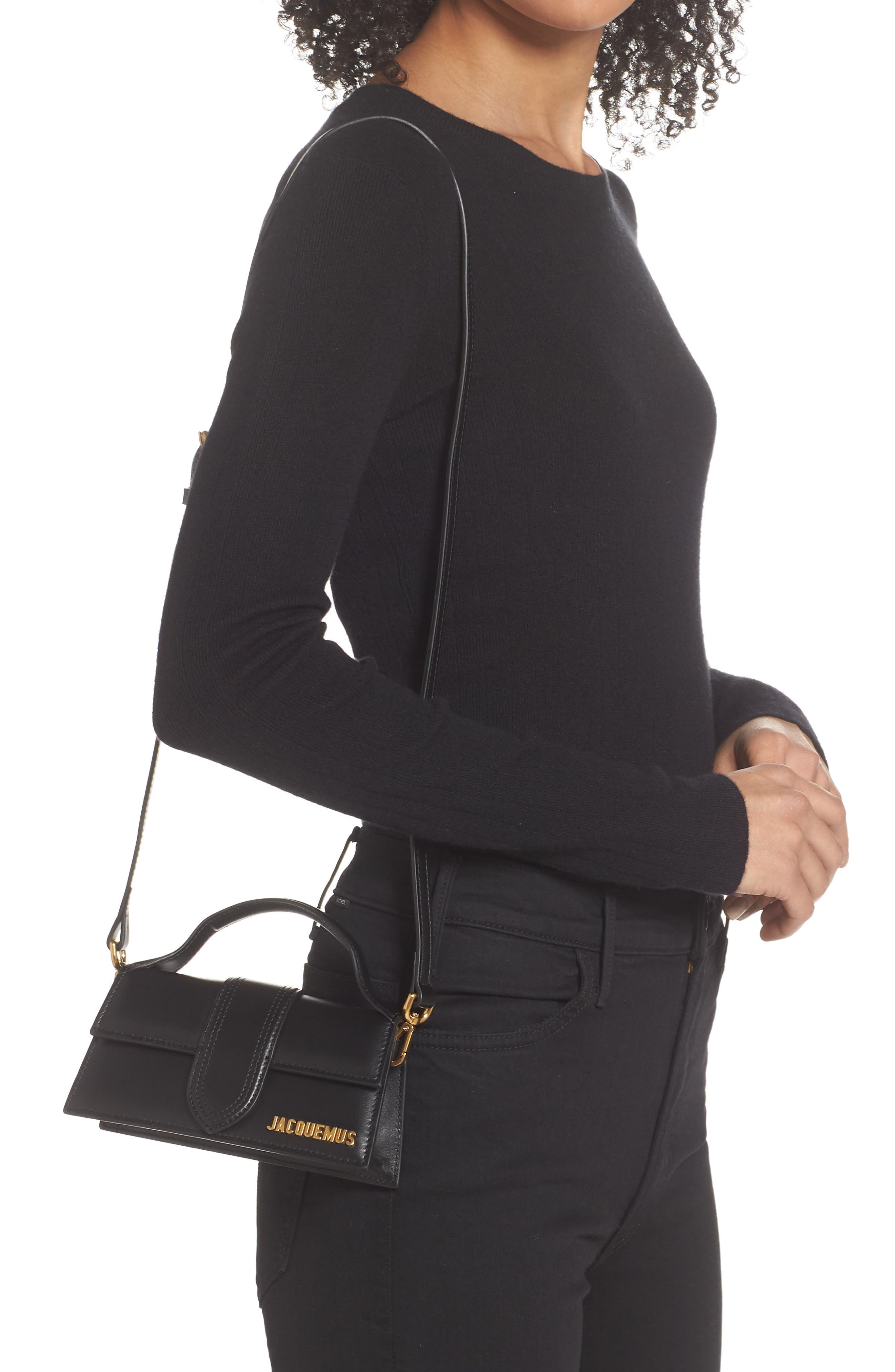 Jacquemus Le Bambino Satchel, Alternate, color, Black