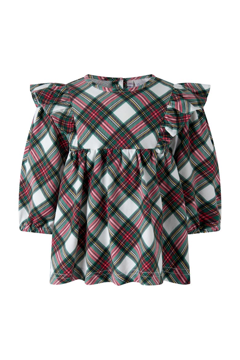 Tartan Top and Legging Set, Alternate, color, Red