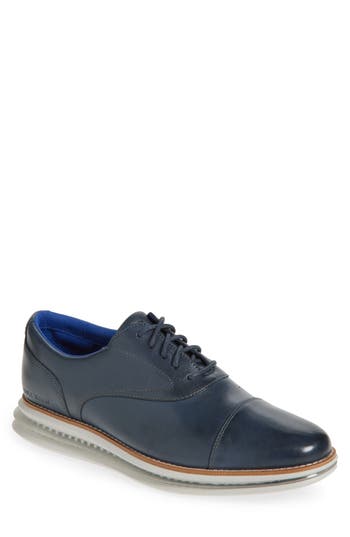 Cole Haan Original Grand Energy One Cap Toe Oxford In Marine Blue