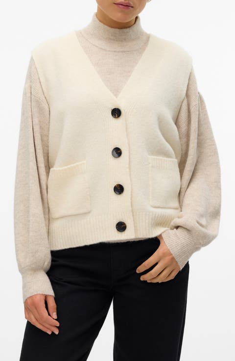 Clio V-Neck Button Front Vest