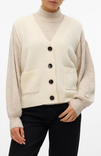 VERO MODA VERO MODA CLIO V-NECK BUTTON FRONT VEST 