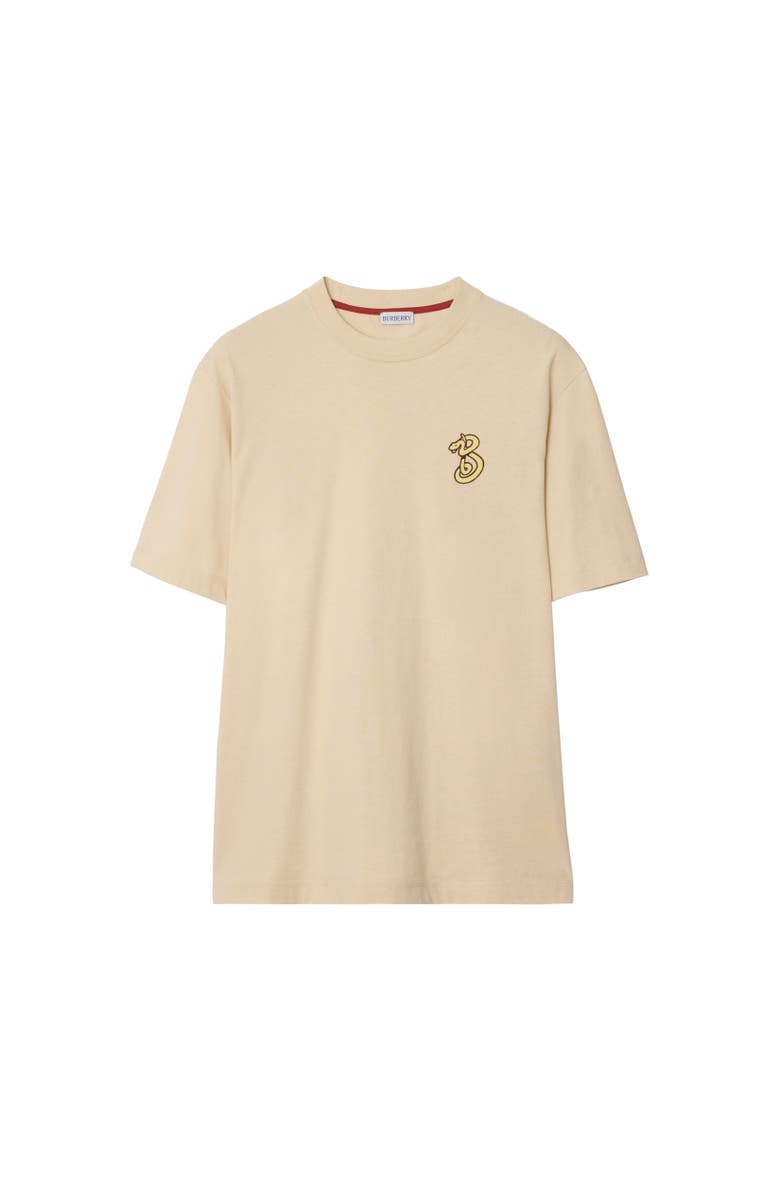 Burberry B Snake Cotton T-shirt, Alternate, color, 