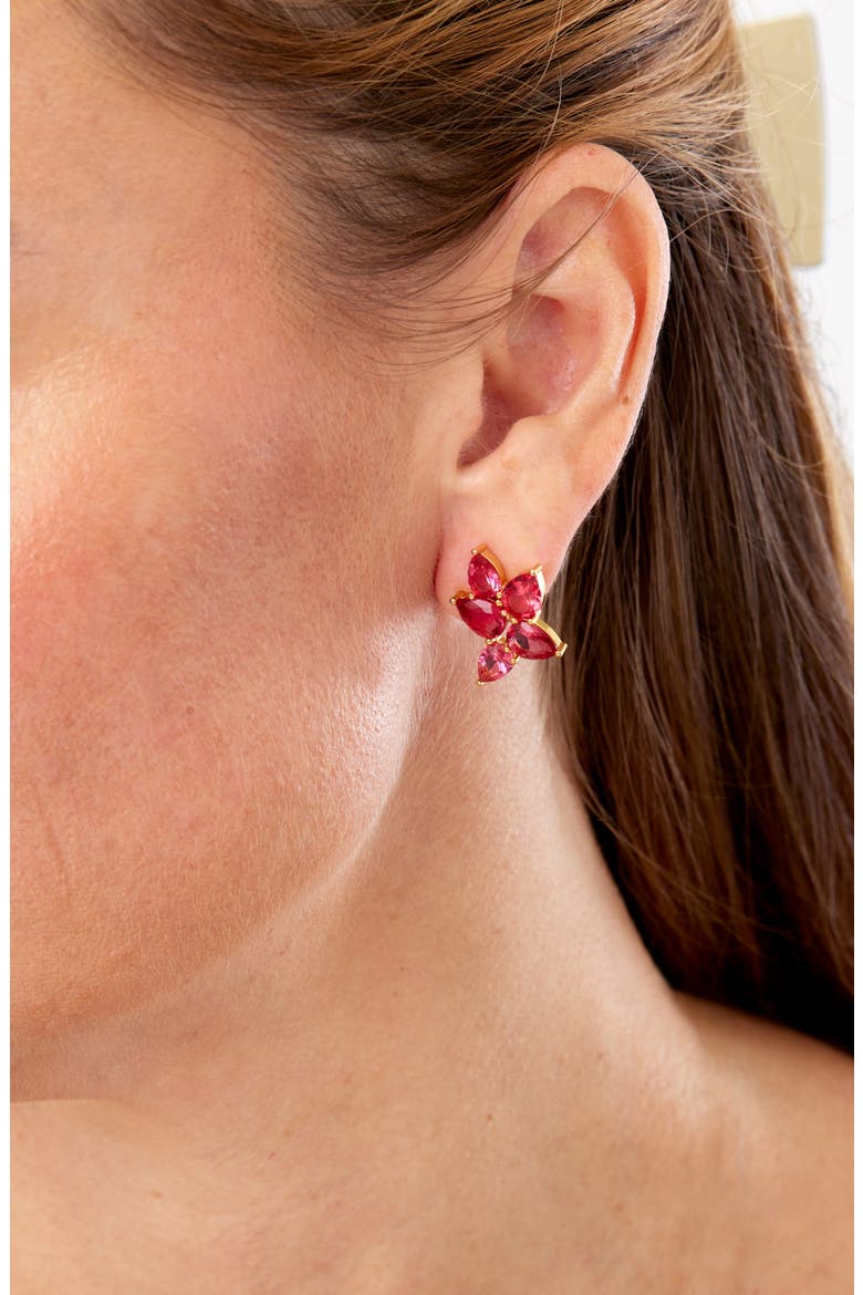 Crystal Drop Earrings, Alternate, color, YELLOW
