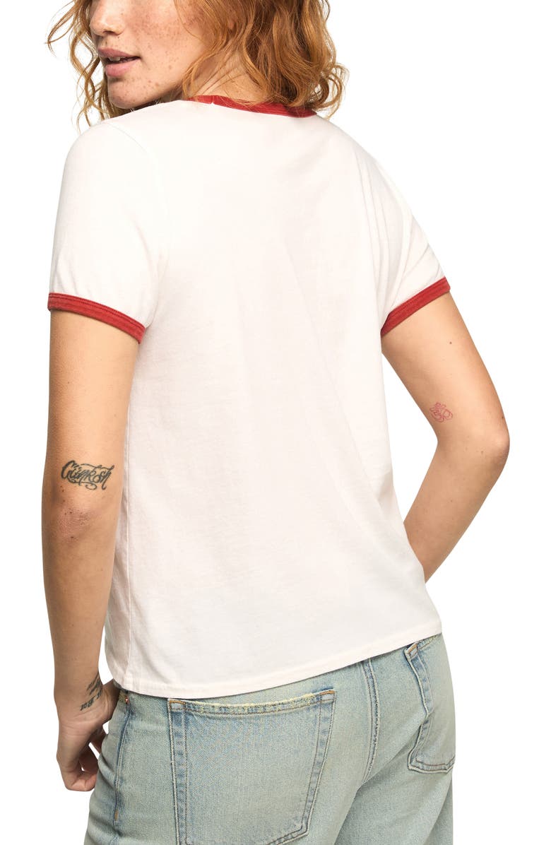 Lucky Brand Dice Graphic Ringer T-Shirt, Alternate, color, Bright White