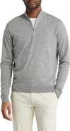 Peter Millar Crown Crafted Excursionist Flex Quarter Zip Merino Wool Blend Pullover