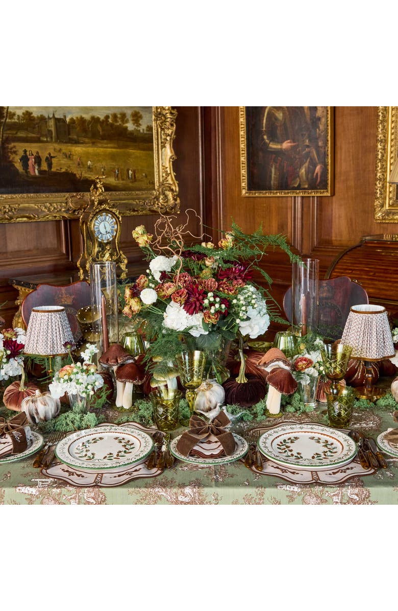 Mrs. Alice Chocolate Lotus Lampshade, Alternate, color, Brown